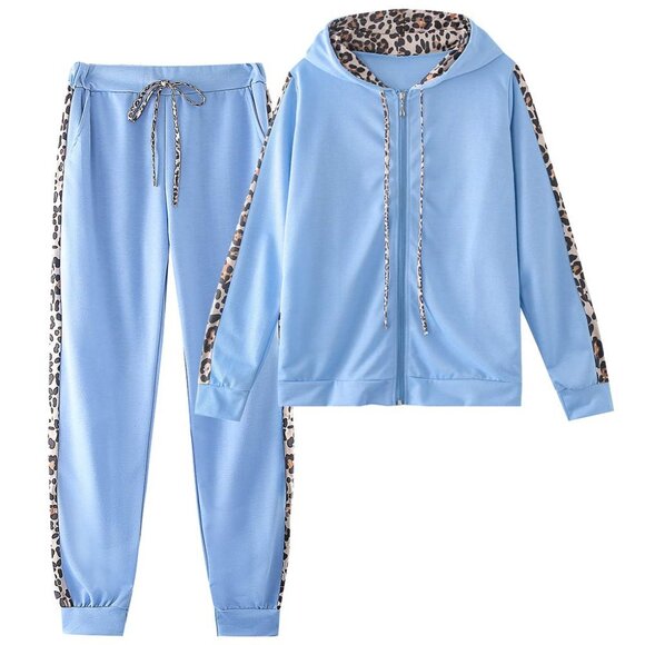 Two Piece Tracksuit Set Hoodie Joggers Soft Fabric Y2K Chic Lounge Wear